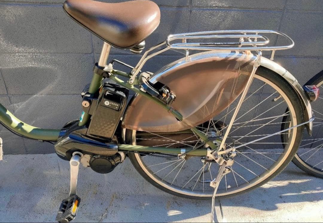 パナソニック be fd633 電動アシスト自転車 オリーブグリーン送料込み値段