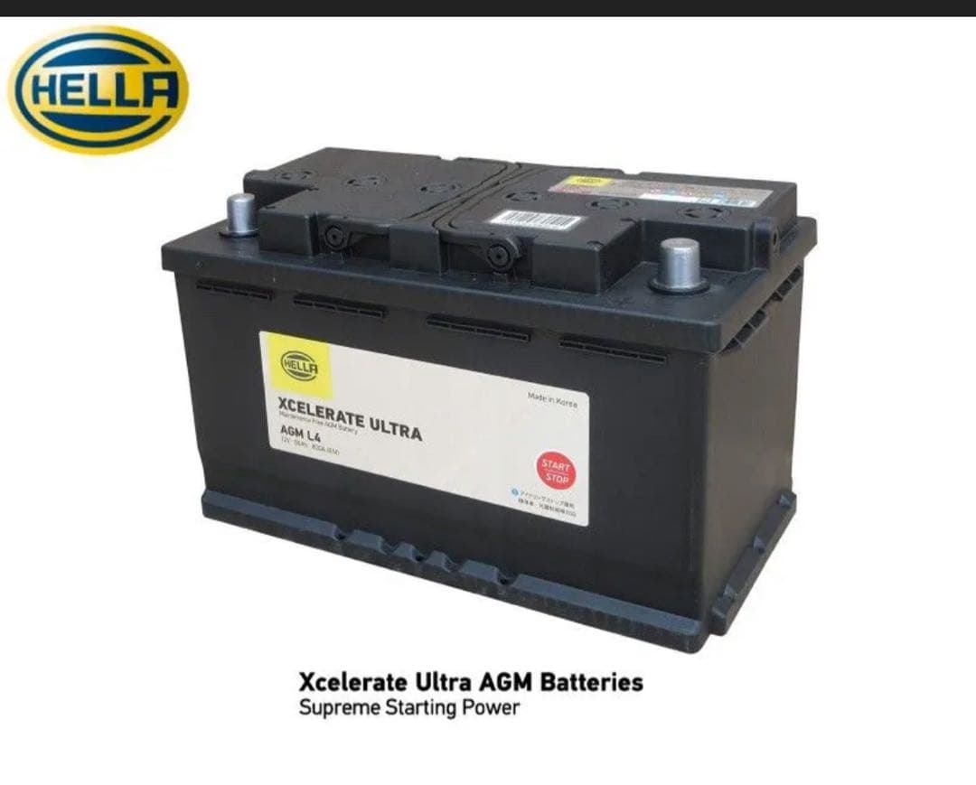 M*u様 HELLA XCELERATE ULTRA ヘラー バッテリー AGM