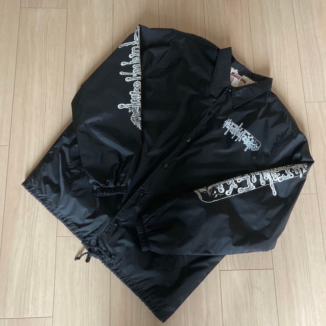 新品 FUNNY FARM ファニーファーム 四目ドクロ ボア コーチジャケット