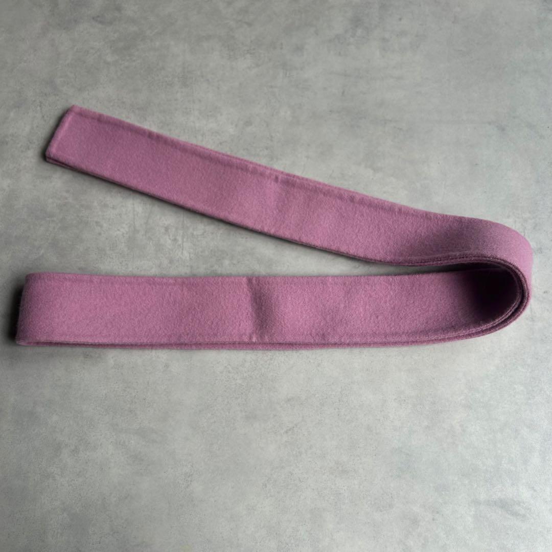 ルルウィルビー 24AW シャルムビーバーリバーミドルコート マフラー ベルト