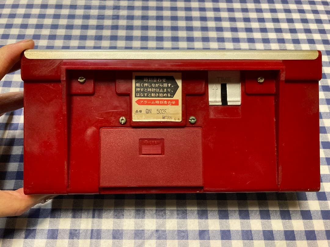 当時物 セイコー パタパタ時計 QN-502R 置時計 目覚まし時計