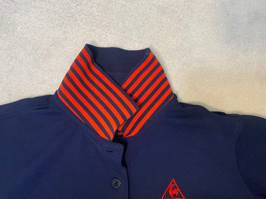 ルコック ゴルフ レディース 半袖ワンピース ネイビー M 吸汗速乾