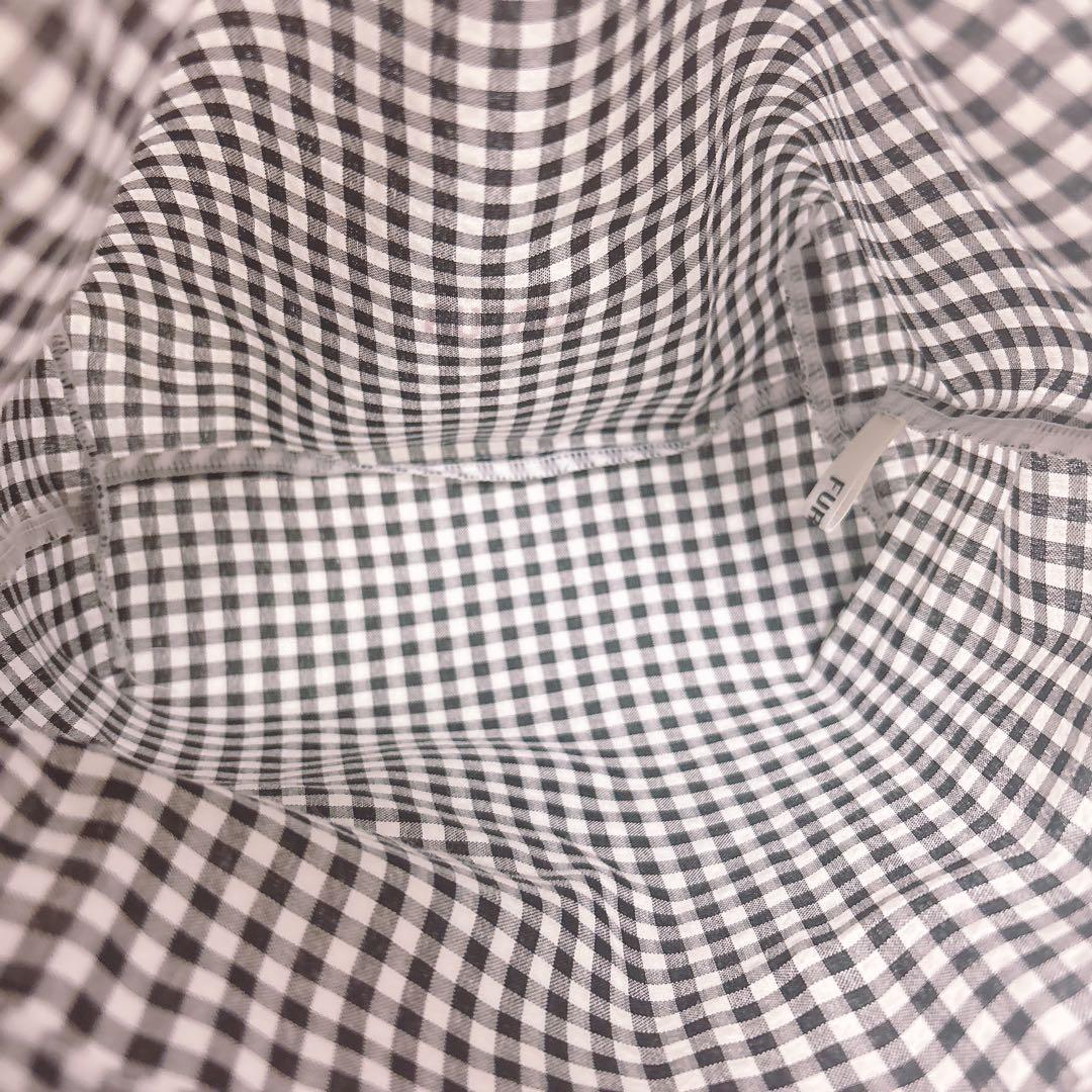 furfur ファーファー ラフィアロゴトートバッグ 巾着 ブローチ セット