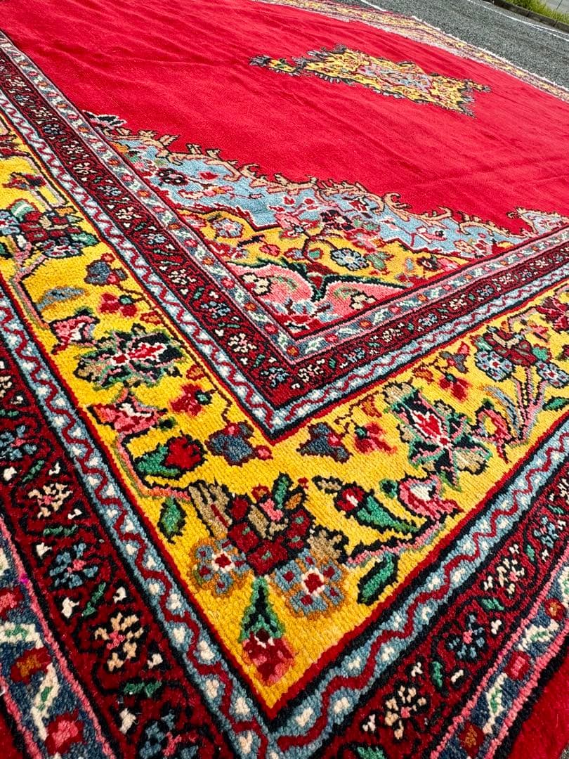 カーシャーン ペルシャ絨毯 手織り 絨毯 (イラン)