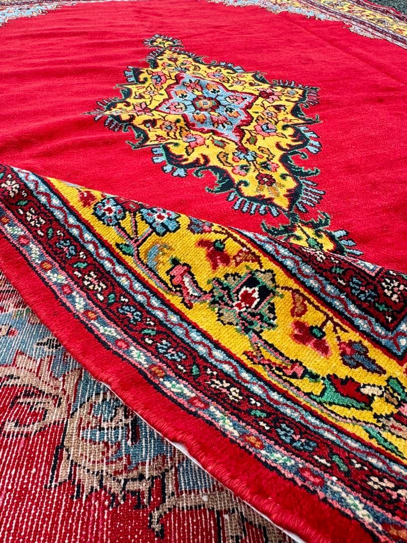 カーシャーン ペルシャ絨毯 手織り 絨毯 (イラン)