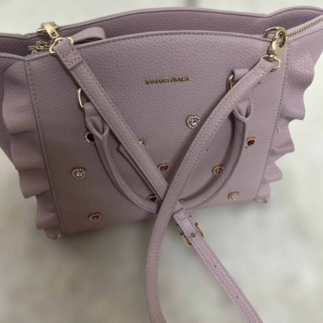 【美品】SAMANTHAVEGA 2way ビジューフラッター 小　ハート