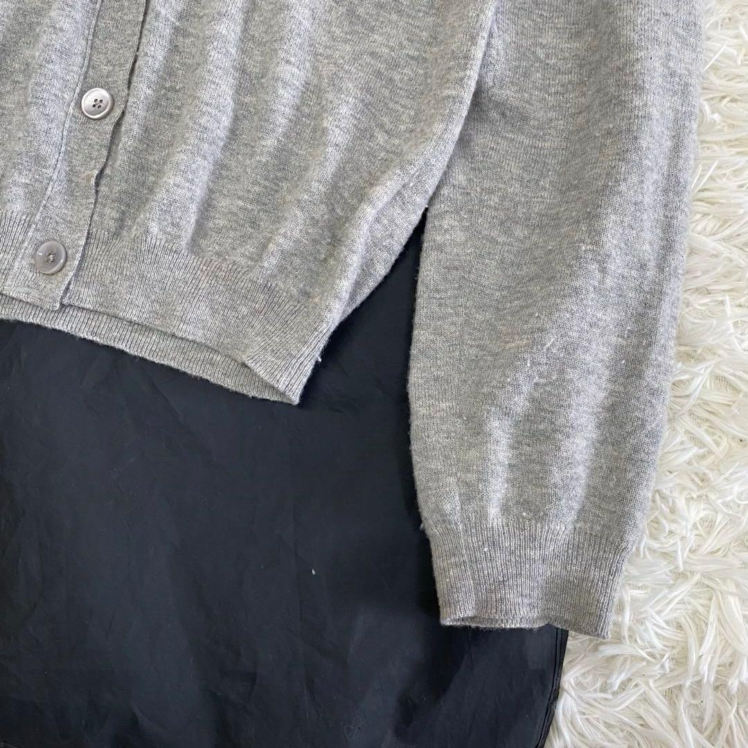 【美品✨】メゾンマルジェラ 4 エルボーパッチ 長袖 Vネック カーディガン M