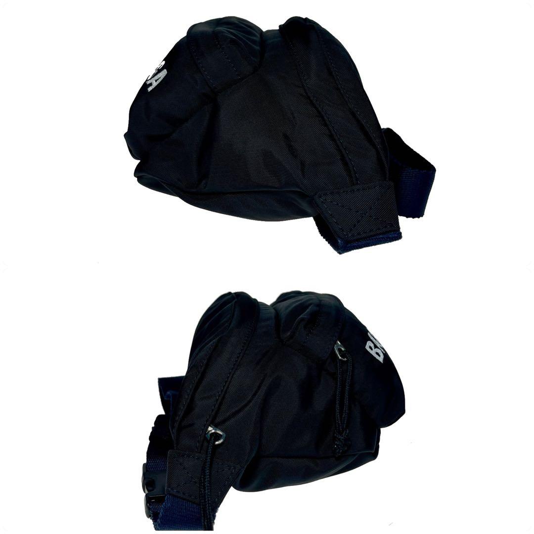 極美品　BALENCIAGA ボディバッグ エクスプローラー ロゴ刺繍　a379