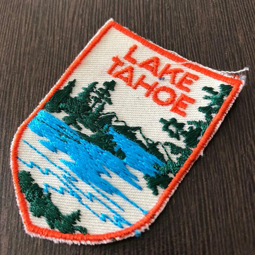 ヴィンテージ 刺繍 ワッペン 1970 1980 カリフォルニア州レイクタホ D