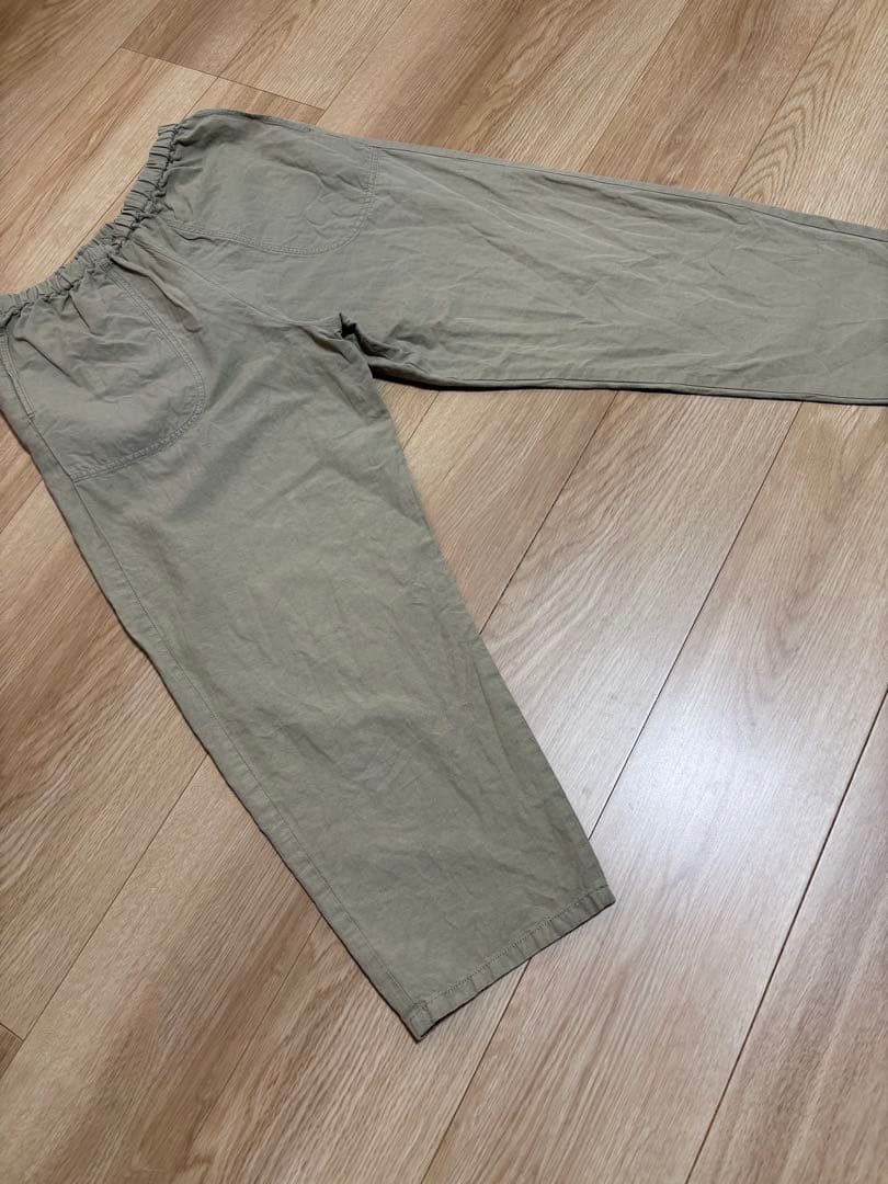 DANTON コットンリネン イージーパンツ 36サイズ オリーブ