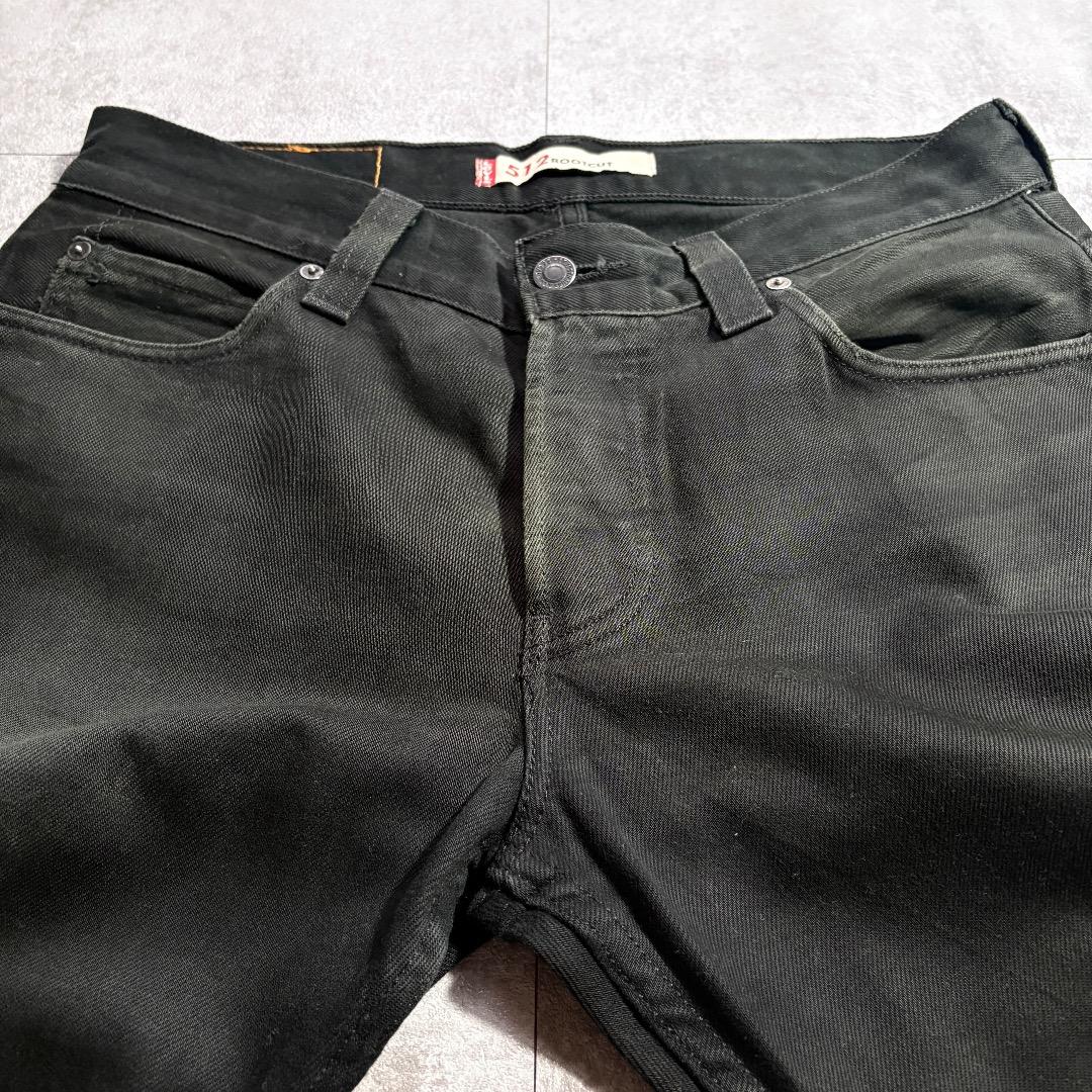 【W32 L30】00s europe levi's black 512