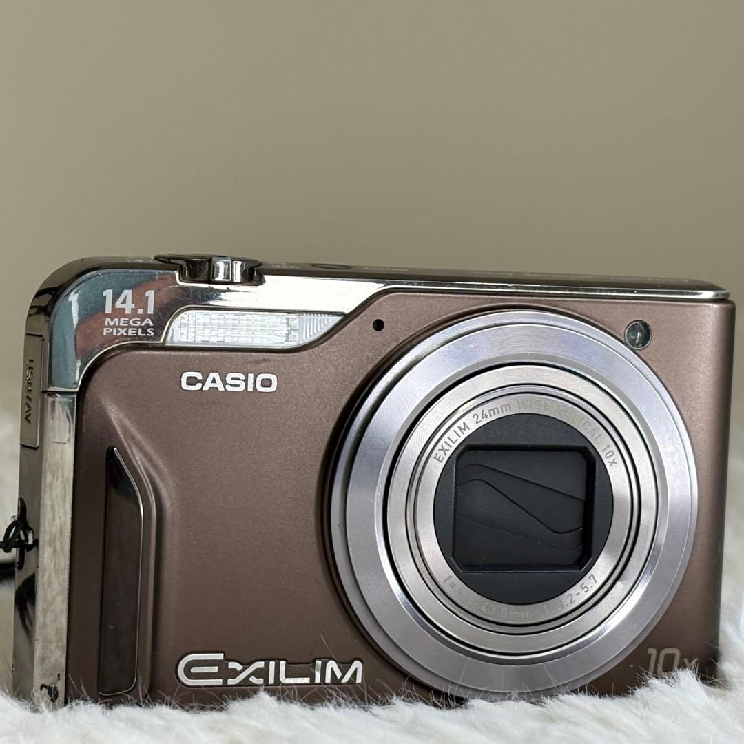 CASIO カメラ　エクシリム　EX-H15 充電器　ブラウン コンデジ　動作品