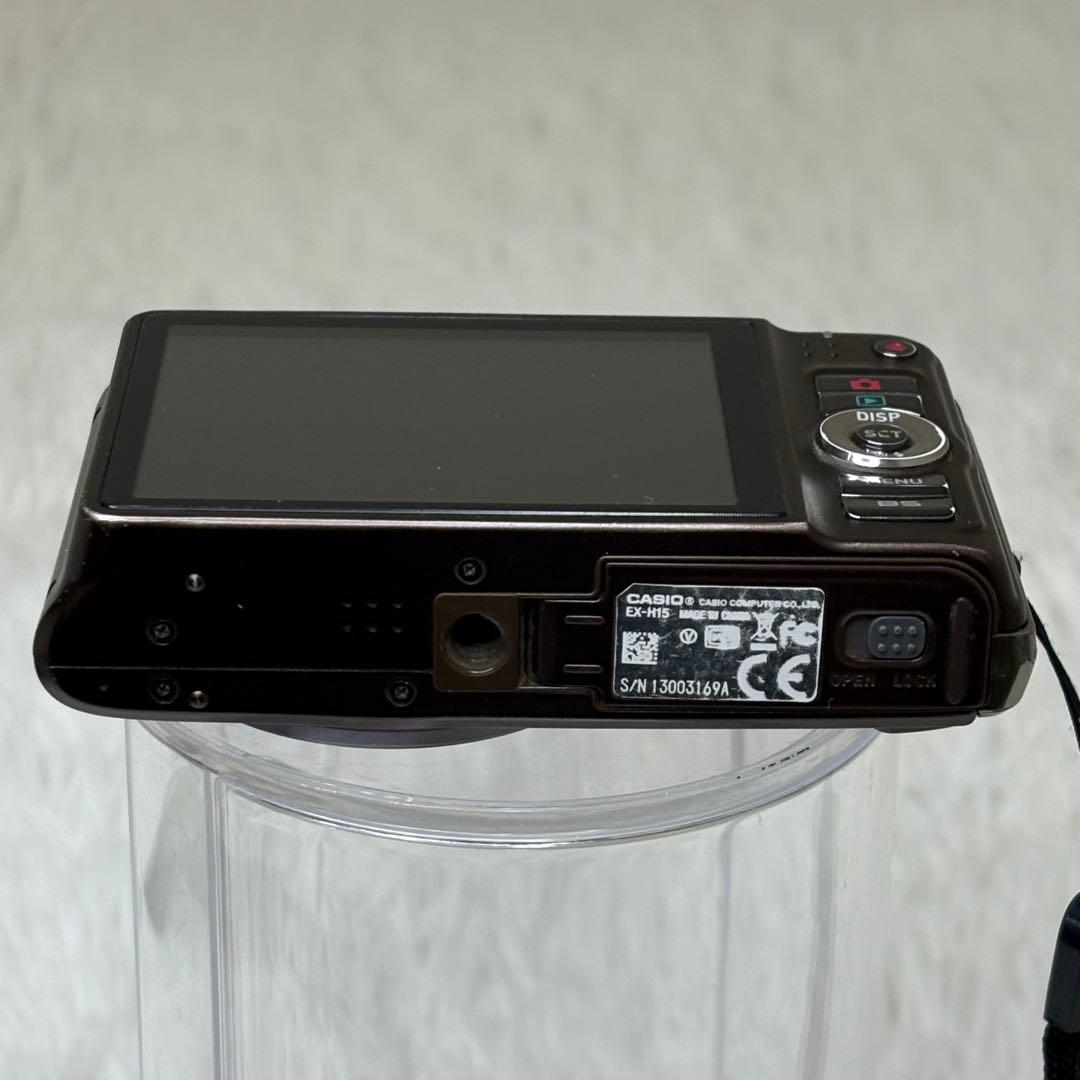 CASIO カメラ　エクシリム　EX-H15 充電器　ブラウン コンデジ　動作品