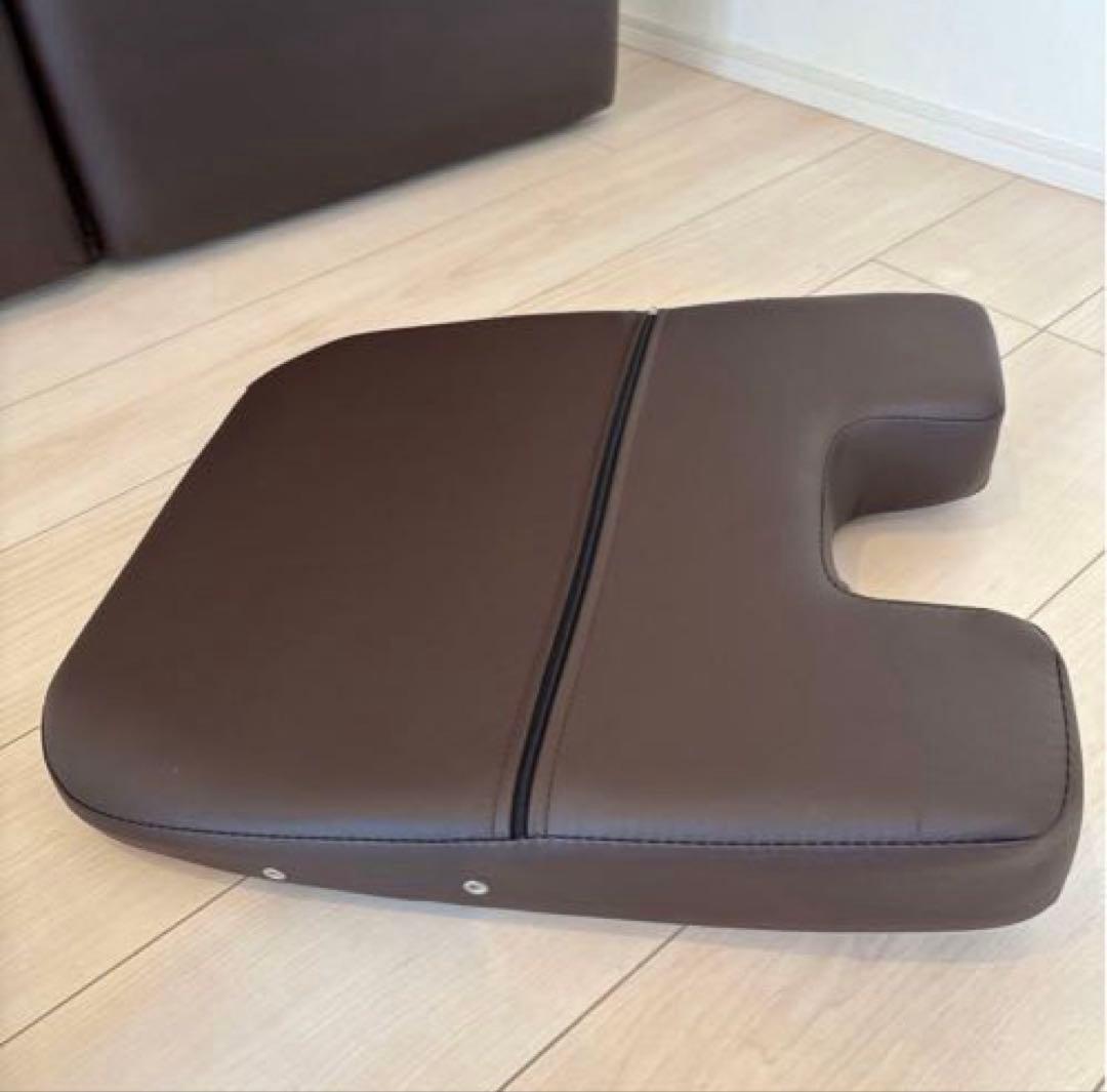 折りたたみ マッサージベッド 木製ダークブラウン スツール ブラウン丸椅子付き