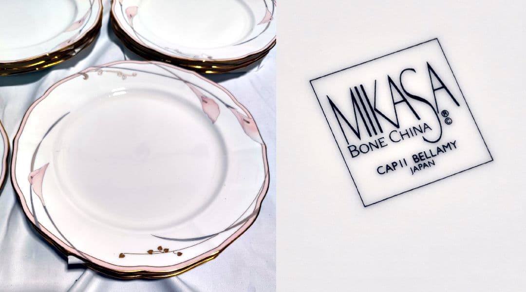 ミカサのベラミー シリーズのリムスープボウル11枚ボーンチャイナ磁皿15枚セット