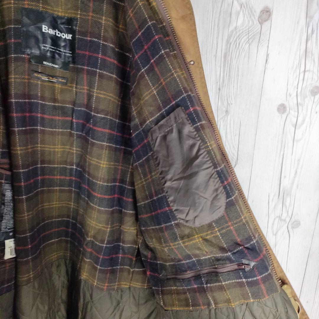 希少♪ バブアー オイルドジャケット BEAUCHAMP 英国製 茶 2XL