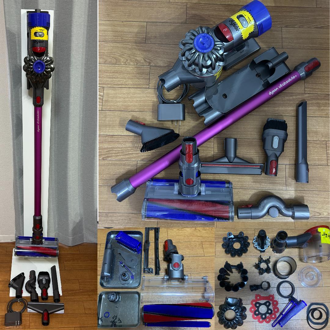【美品】ダイソン dyson V8 fluffy アクセサリ 多数 洗浄除菌済