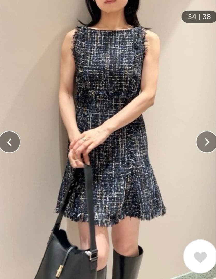 SNIDEL ツイードミニワンピース