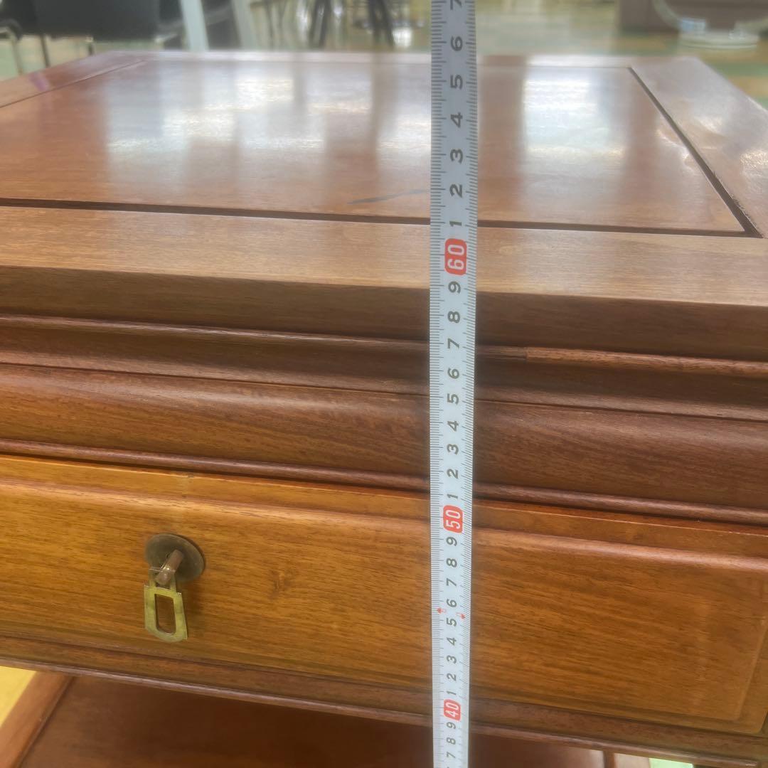 最終値下げ‼️250 サイドテーブル 電話台　引き出付　アンティーク　昭和レトロ