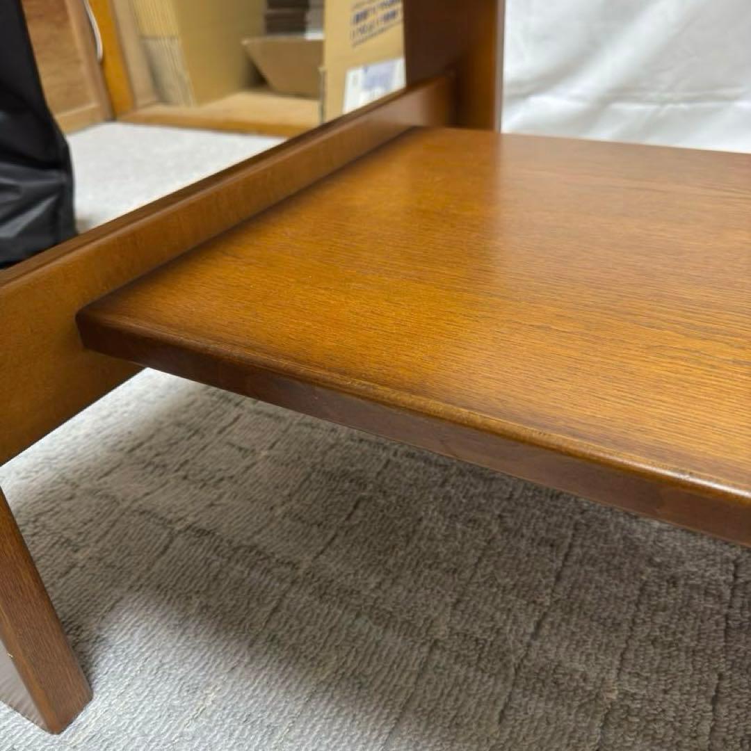 B045 karimoku カリモク センターテーブル ガラストップ レトロ