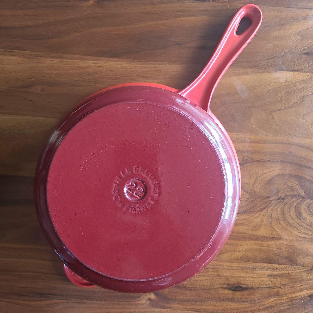 希少　ル・クルーゼ　マルチファンクション 片手鍋セット 赤　2way