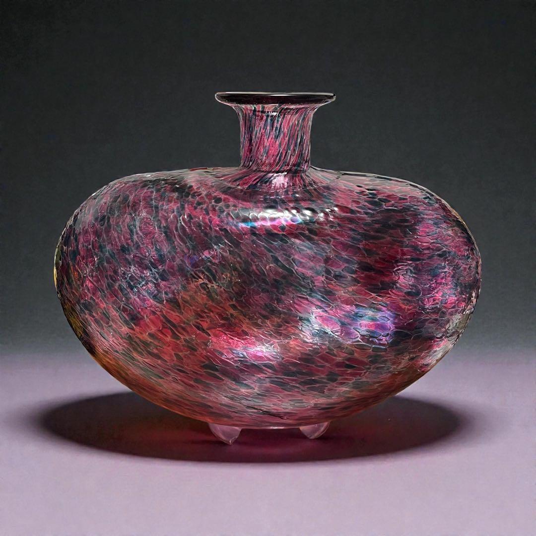 花瓶 ガラス製品 津軽びいどろ？