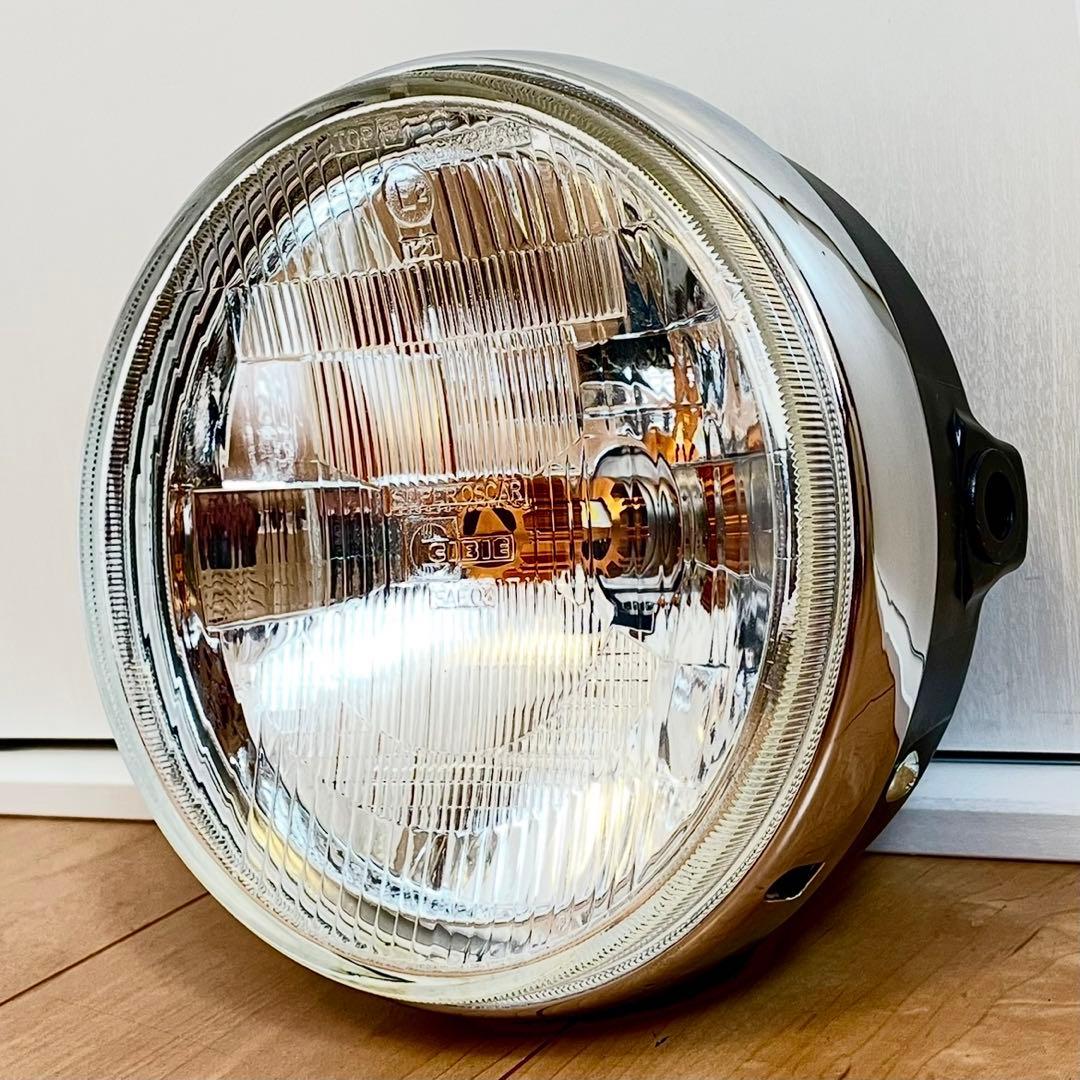 当時物 シビエ 凹み ヘッドライト 美品 CIBIE マーシャル