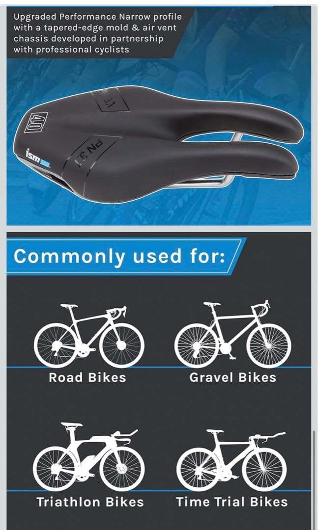 送料込み ISM PN3.1 サドル