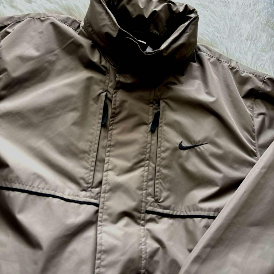古着　ナイキ ウインドブレーカー セットアップ カーキ×黒　CLIMA-FIT
