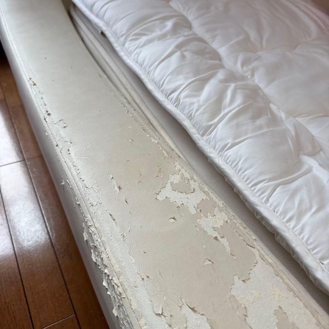 アルモニア セミダブル ベッド フレーム ホワイト 高級