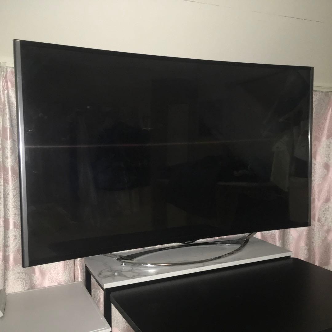 JAPANNEXT 55インチ曲面大型モニター(リモコン付き)