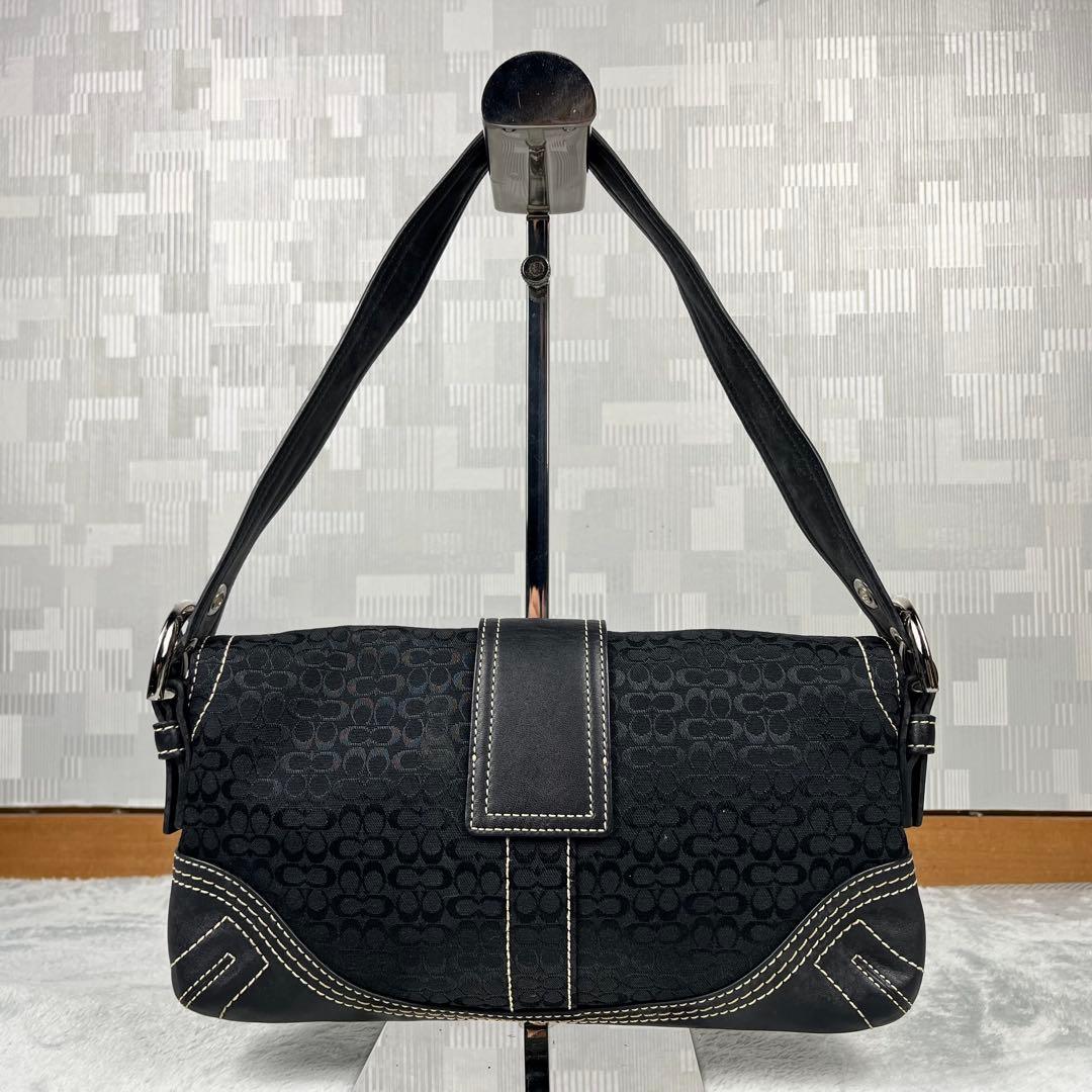 バッグ Vintage Coach Soho Black Shoulder Bag