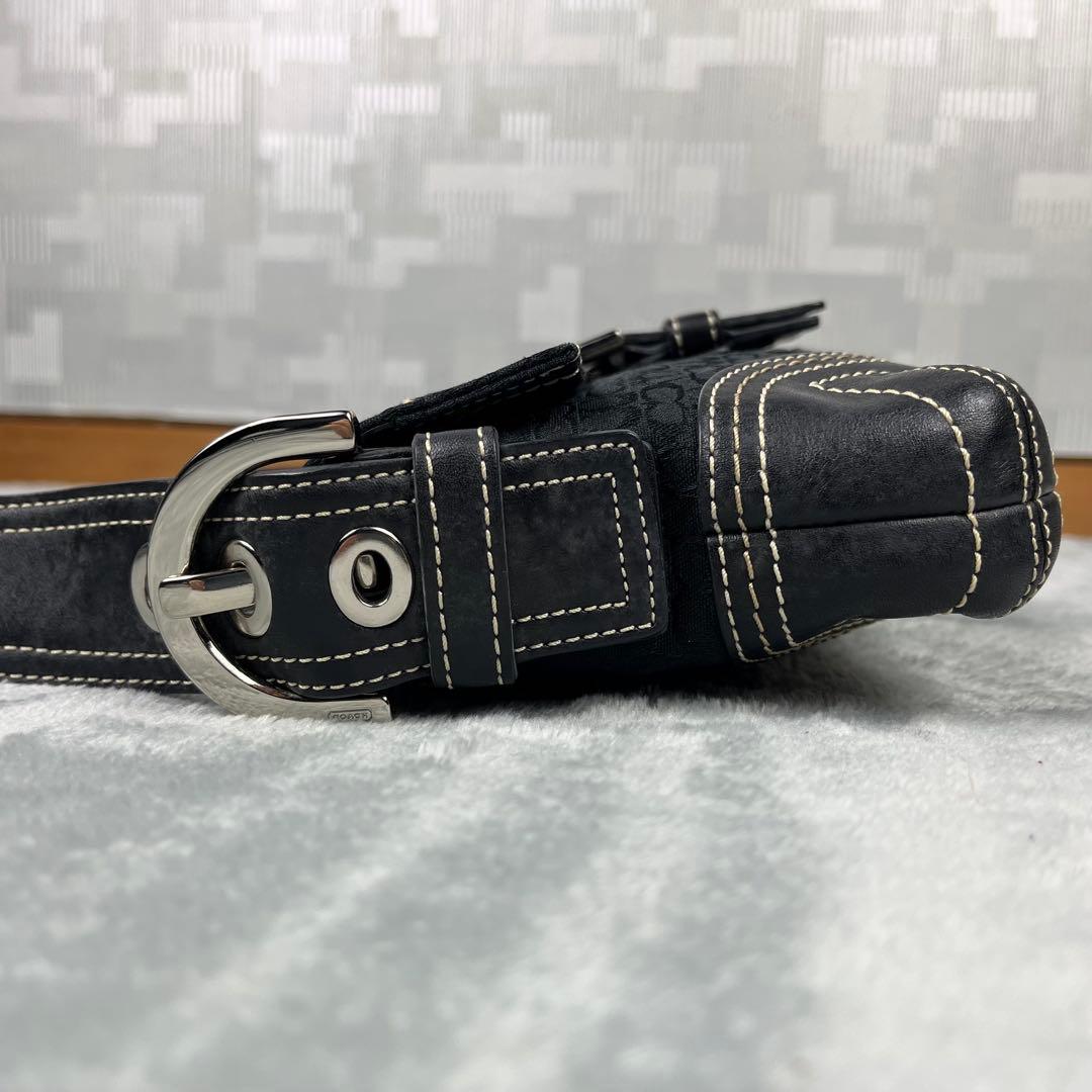 バッグ Vintage Coach Soho Black Shoulder Bag