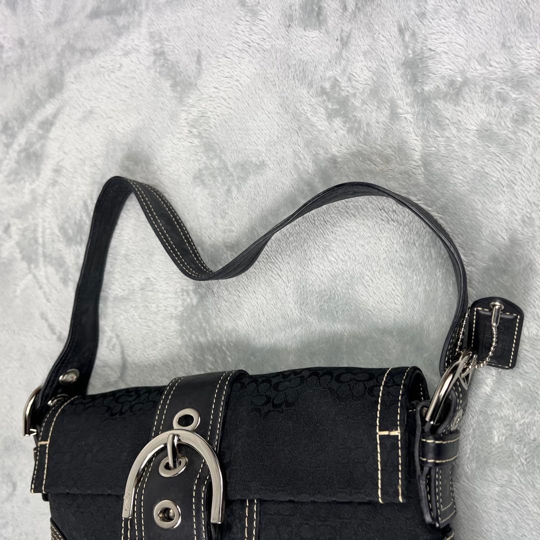 バッグ Vintage Coach Soho Black Shoulder Bag
