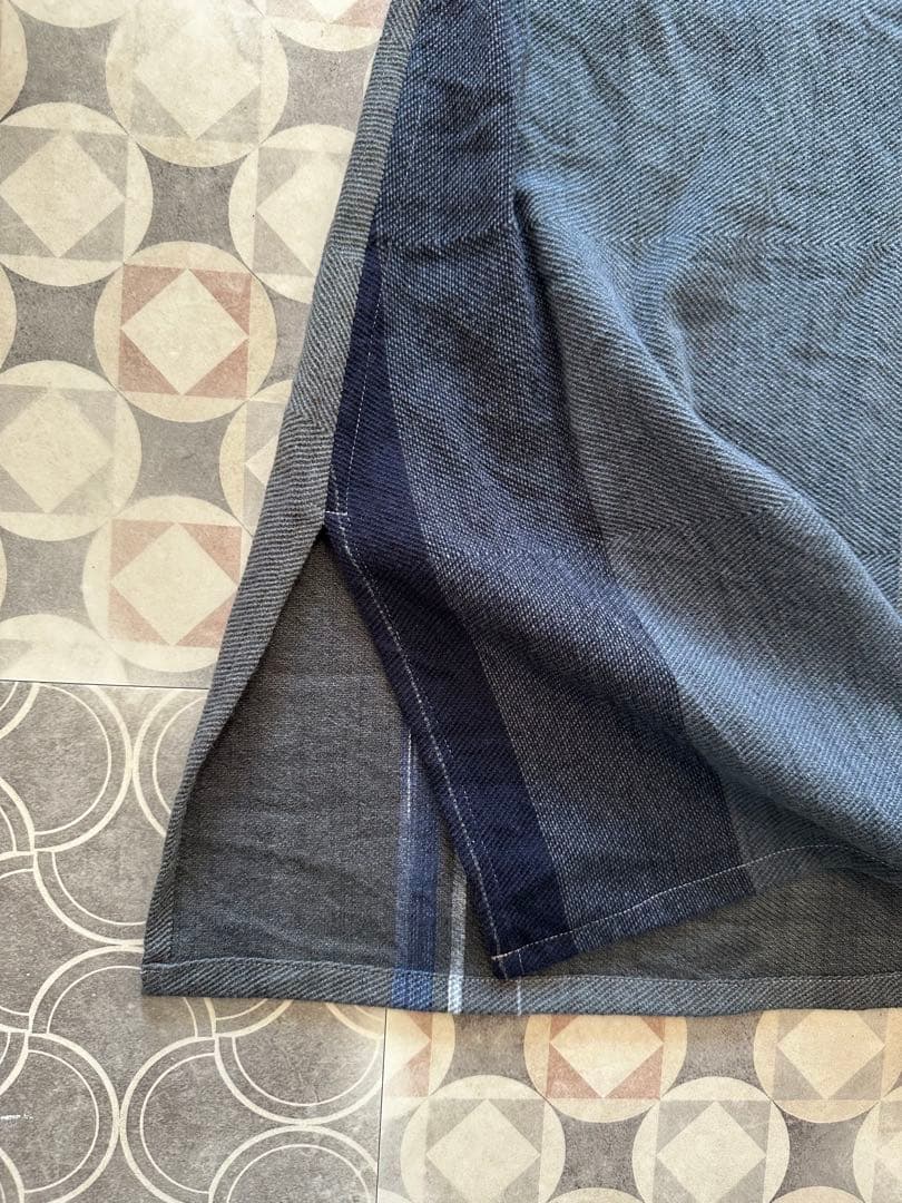 タマキニイメtamaki niime★ウール・コットン ダークグレー ワンピース