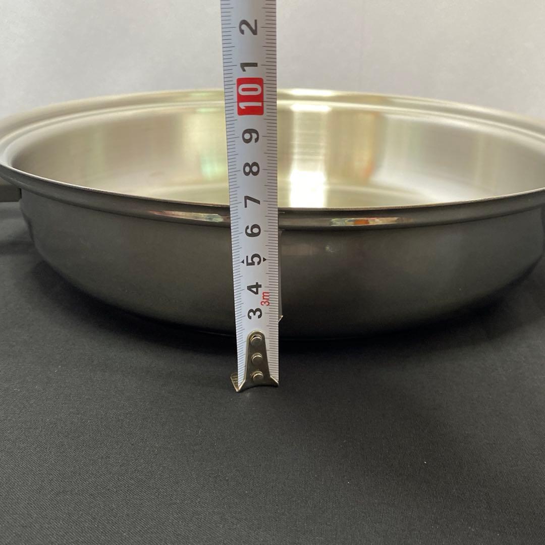 Master Chef 最高級ステンレス無水鍋　ステンレスフライパン