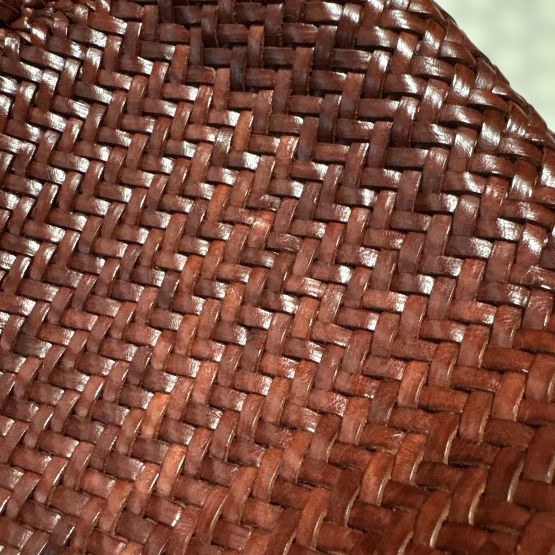 ドラゴンディフュージョン　カゴバッグ　ボルドー