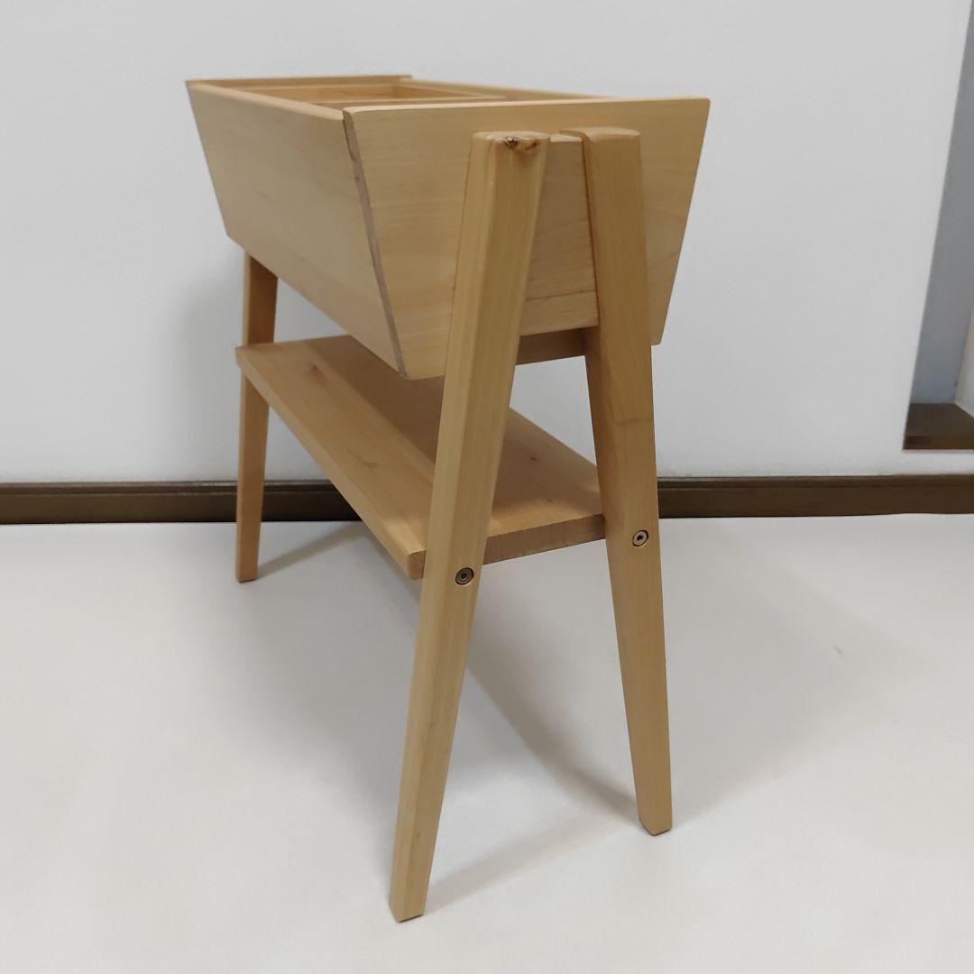 天然木 サイドラック シェルフ 棚 サイドテーブル マルチサイドラック