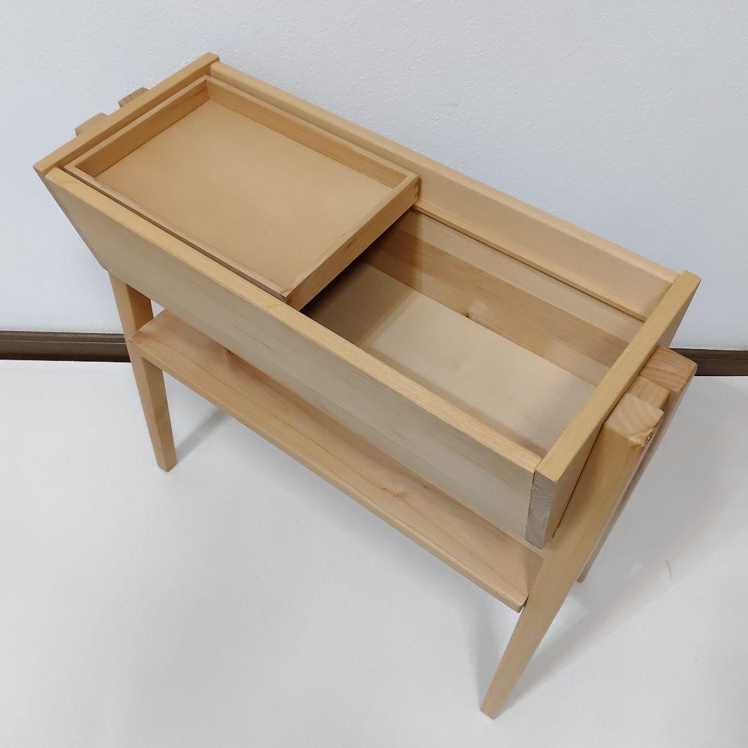 天然木 サイドラック シェルフ 棚 サイドテーブル マルチサイドラック