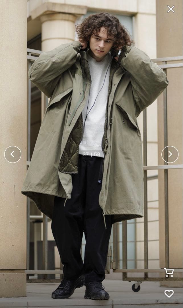 Freeks ビッグシルエット モッズコート/3WAY