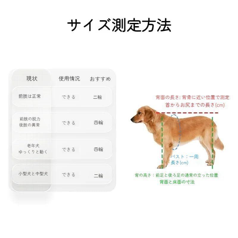 犬用車椅子 犬用歩行器 ペット車椅子 4輪歩行補助 車椅子 犬用 歩行補助
