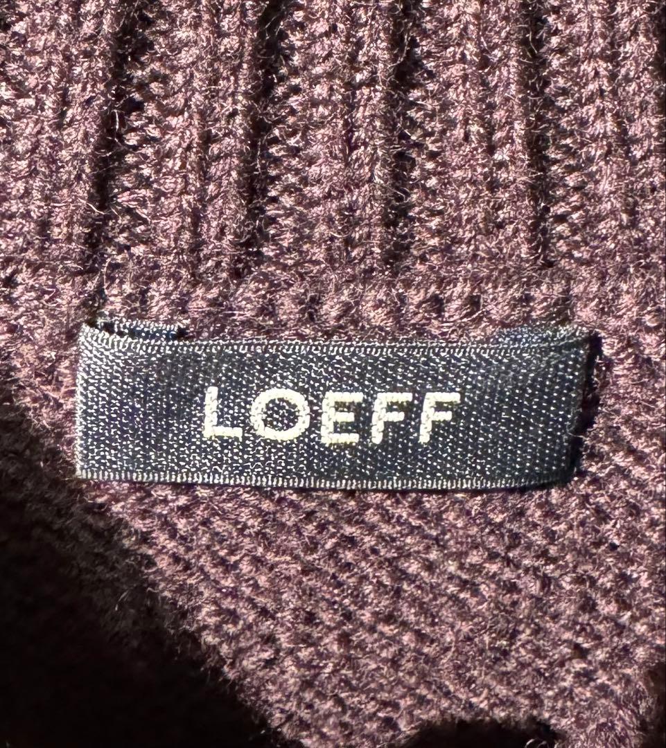 ＜LOEFF＞5ゲージ ダメージ ニット プルオーバー UNISEX