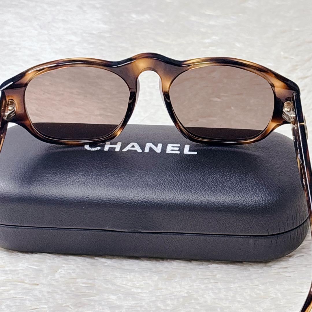 美品✨CHANEL サングラス ココマーク ゴールド金具 べっ甲柄 レディース