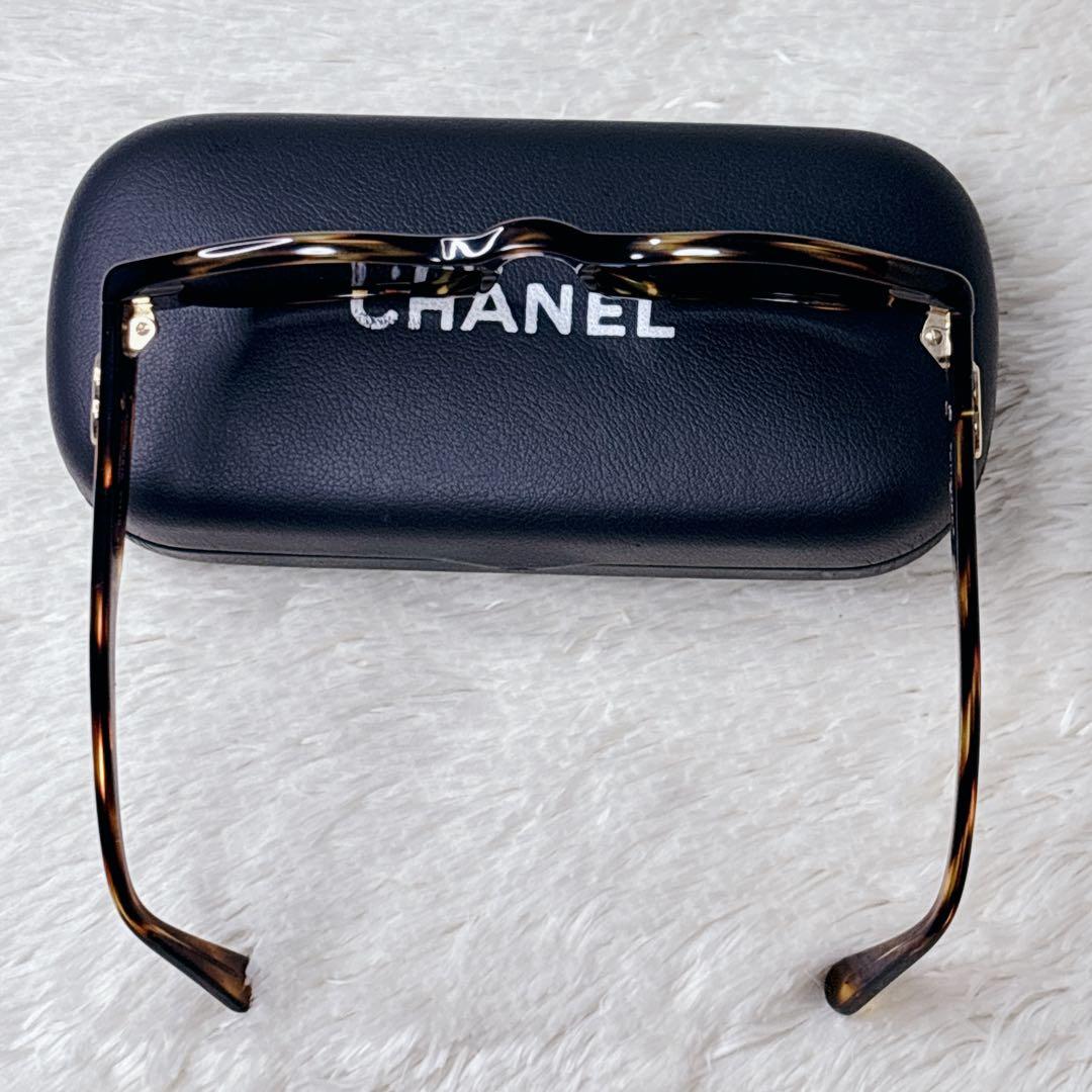 美品✨CHANEL サングラス ココマーク ゴールド金具 べっ甲柄 レディース