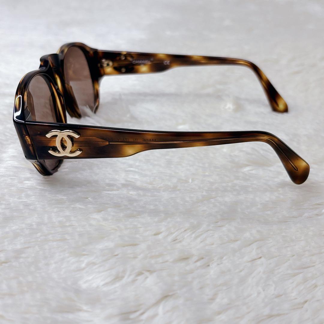 美品✨CHANEL サングラス ココマーク ゴールド金具 べっ甲柄 レディース
