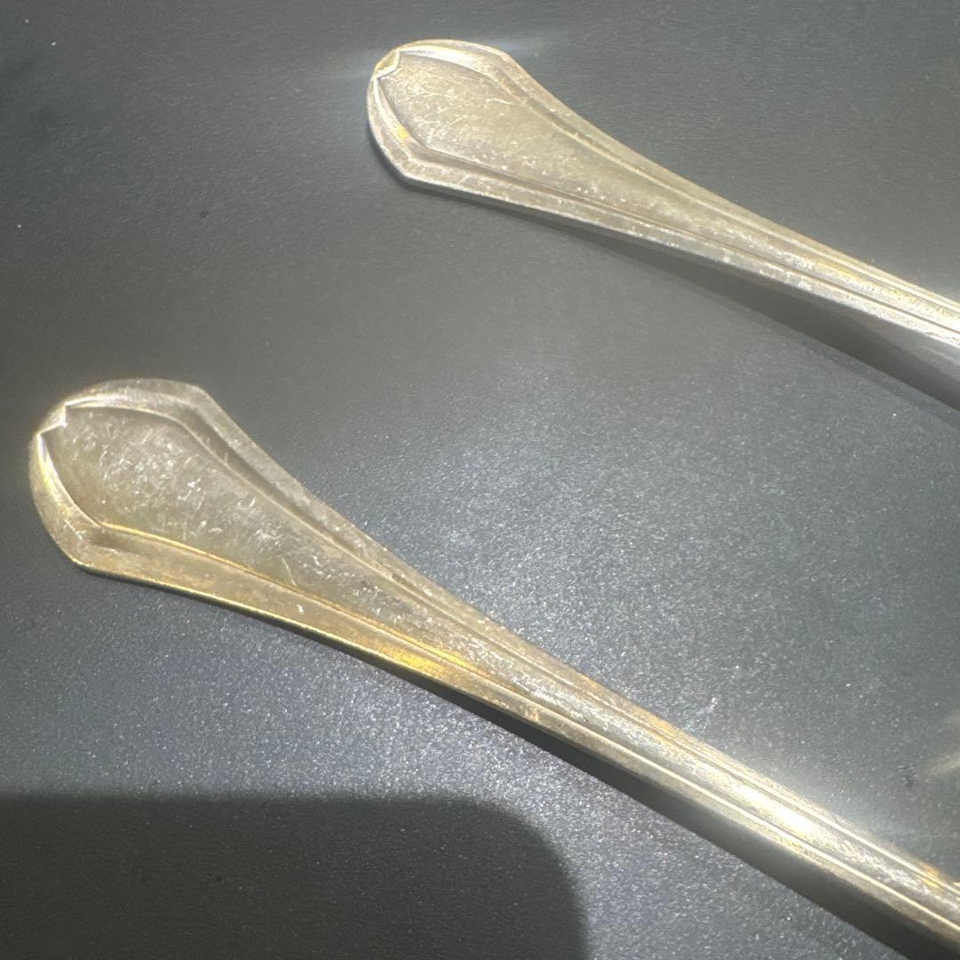 1900アンティークChristofle銀フォークと銀スプーンのセットアールデコ