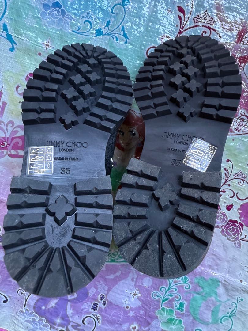 ジミーチュウ　ショートブーツ　サイドゴアブーツ