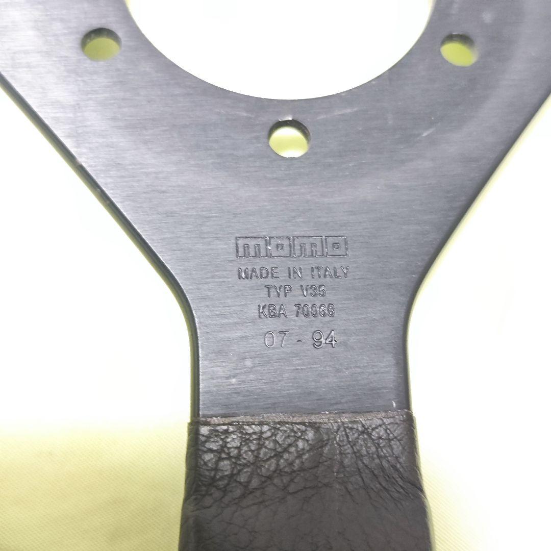 momo ステアリングホイール 3スポーク 黒　made in italy