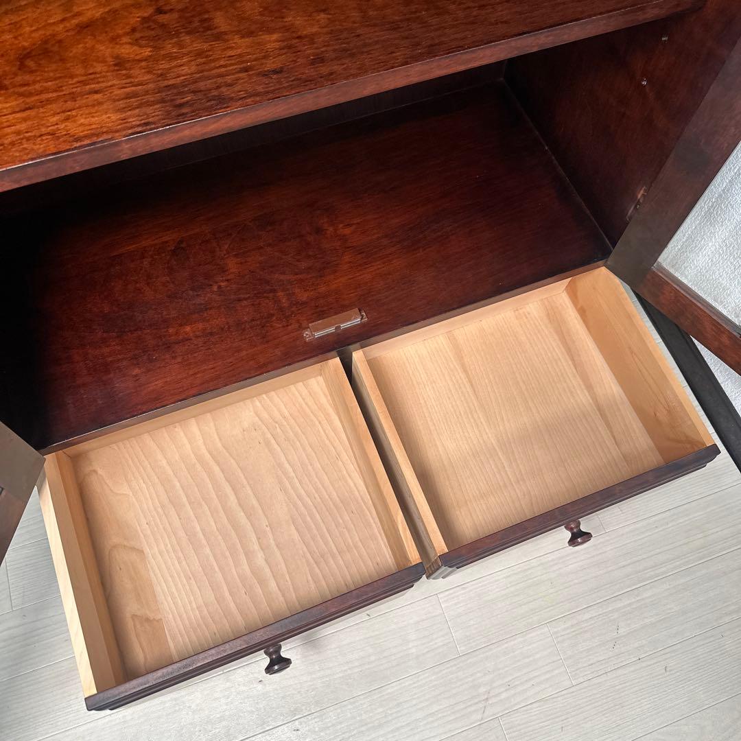 【展示品】和光 旭川家具 和モダン 飾り棚 本棚 ブックシェルフ i1※