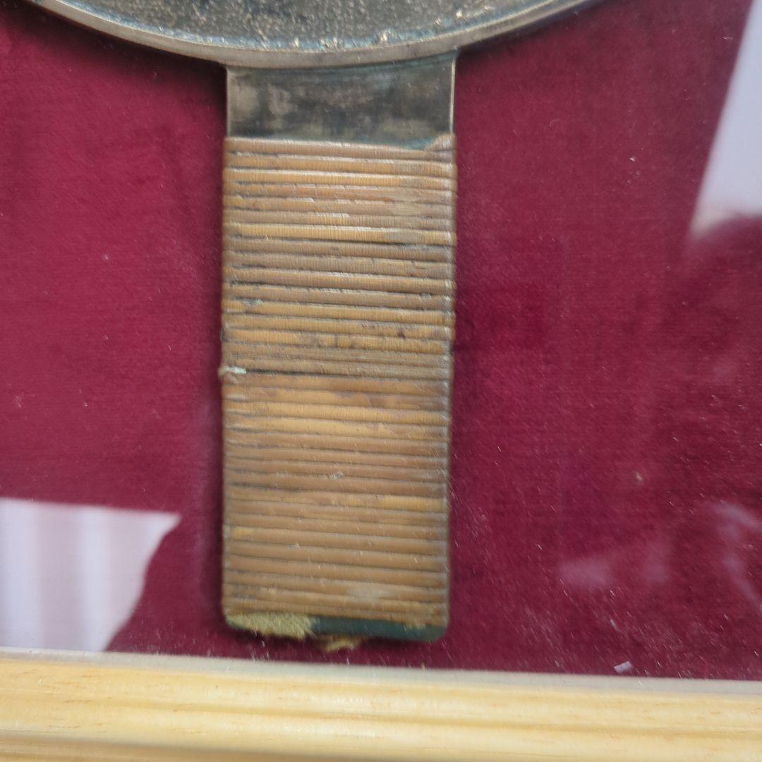 骨董　鏡　福寿　宝尽くし　額装　古鏡　時代物　古道具　アンティーク